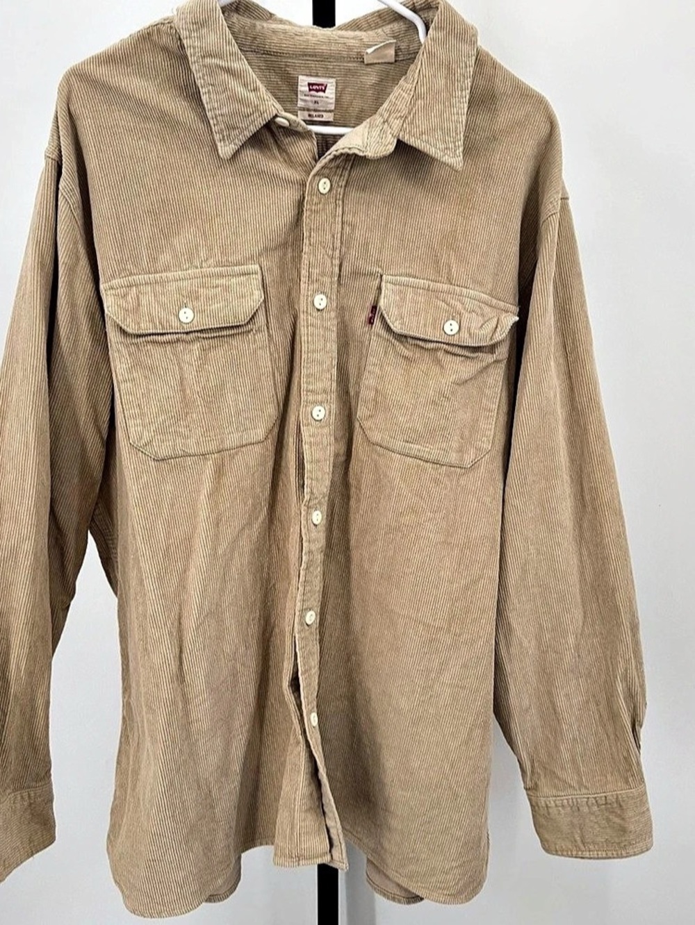 Levi's Relaxed Fit Corduroy Long Sleeve Shirt Fit Corduroy Button Down Shirt XL